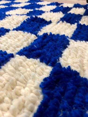 Moroccan Check Runner Rug,Berber Entryway Kilim Rug,New Soft Wool Area,Matdoor - Picture 57 of 68
