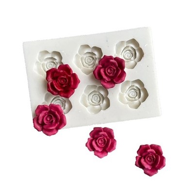 Rose Green Bean Cake Mold Vegetable Candy Mold Chocolate Ice Block Dessert Decor
