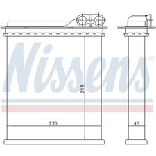 NISSENS Wärmetauscher Heizungskühler für Renault Espace II 2.2 2.8 V6