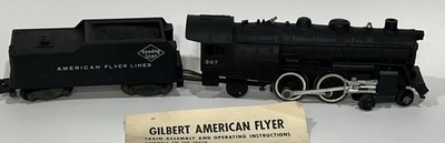 American Flyer 307 Reading Lines -Steam Locomotive - S Gauge- Untested
