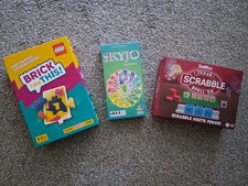 Sealed Board Game Bundle Brick Like This + Skyjo + Scabble Texas Spell'em
