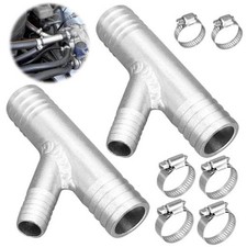 GRT A Pair 1" to 5/8 CAB Heater Y Fitting UTV SXS RZR CAN AM Polaris