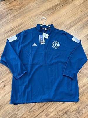 Adidas Men's Tampa Bay Lightning Game Mode Quarter Zip Pullover Size XXL NWT