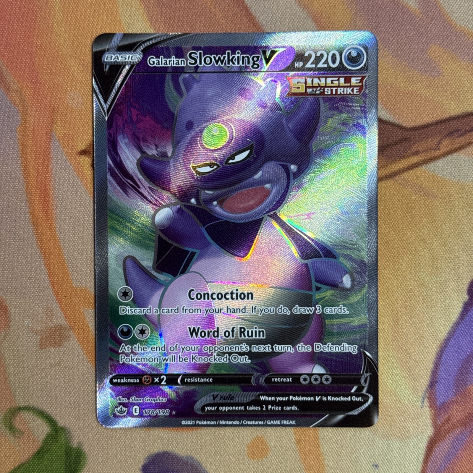 Galarian Slowking V (Full Art) 178/198 Swsh06: Sword & Shield - Chilling...