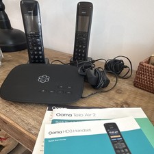Ooma Telo Air 2 VoIP Base w/ 2 HD3 Handsets, Ethernet, Wireless. Paid 150.