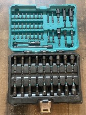 Juego de 54 piezas de destornilladores de tuerca magnética, broca de impacto 1/4", accionamiento de tuerca métrica y SAE