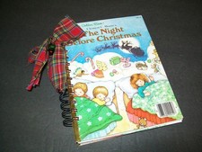 Handmade Christmas Junk Journal Little Golden Book Holiday Blank Journal