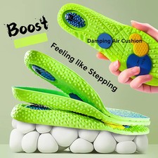 1 Pair of shock absorption upgrade insoles, new rice burst air cushion, full of