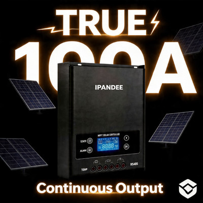 12V/24V/36V/48V 100A MPPT Solar Charge Controller with Smart APP Control NEW