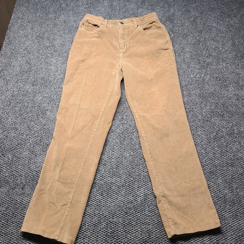 Bill Blass, Vintage Bill Blass Corduroy Pants Womens 8 Brown Cotton Stretch Straight Leg