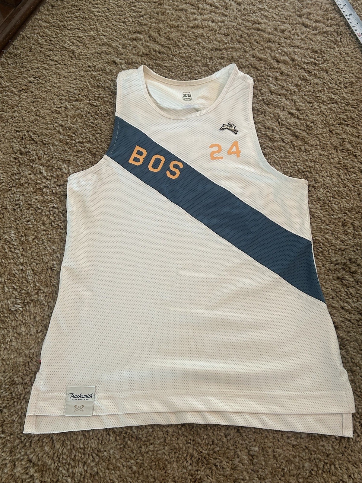 Tracksmith Womens XS Boston Marathon 2024 Tank Top Racing Singlet Van Cortlandt