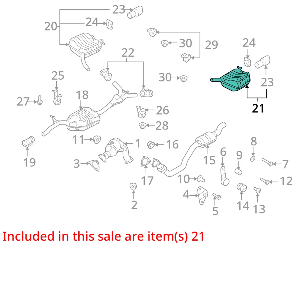 Silenciador de escape trasero derecho convertible Rh 8f0253609h OE para AUDI A5 2010-2011 Foto 4 de 4
