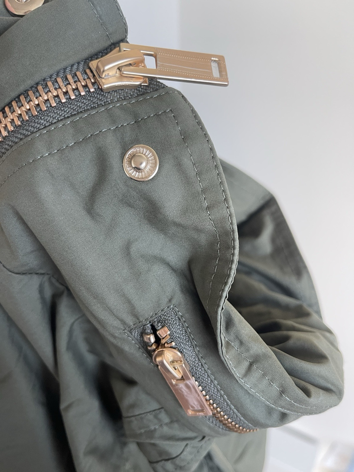 Sézane Women’s Miro Jacket in Khaki Size 12 image 8