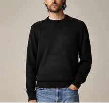 NWT Men  s J Crew Black Sweater Size L