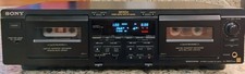 Serviced - Sony TC-WA7ESA ES Series Dual Cassette Tape Deck Stereo Dolby B,C,S
