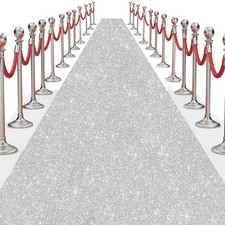 Glitter Carpet Runner for Party 2.6 X 30 ft Glitter Non-Woven Fabric, Carpet ...