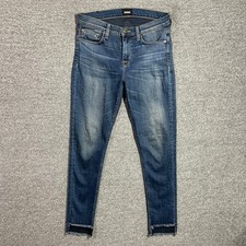 Hudson Skinny Jeans Womens 27 Medium Wash Raw...