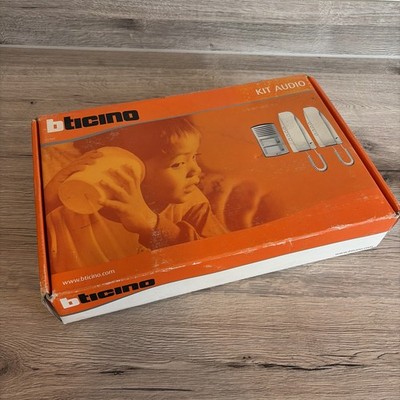 bticino Zwei Familien Mobilteil Analog Audio Kit Linea 2000 363221 - Weiß NEU