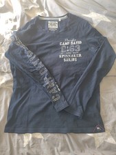 Camp David SweatShirt, Langarm Größe L - blau - Bedruckt 