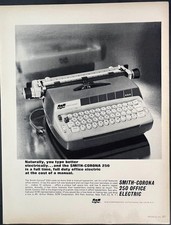 Smith-Corona 250 ~ Vintage Ad 1960s ~ Electric Typewriter Office Tech 13x10 thumbnail