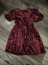 Girls Med 8 Sequin Dress Christmas Dress