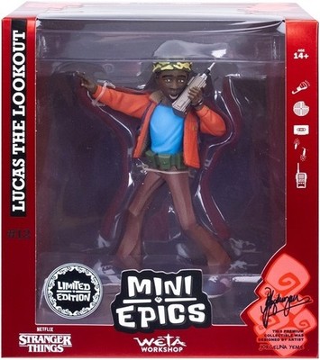 Stranger Things Lucas The Lookout Figur Mini Epics #12 17,5x20cm Groß NEU OVP