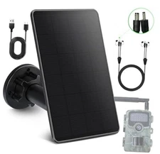 Trail Camera Solar Panel, Mini Solar Battery Charger DC 12V/1A 6V/1.5A Build 