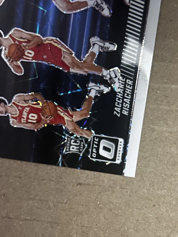 Donruss Optic Zaccharie Risacher RC Phazes #21 Lazer Prizm SSP Case Hit 2024-25 Foto 4 de 4