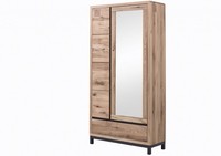 Garderobe Wildeiche 103X40X205 Bianco GeöLt Villanders #230