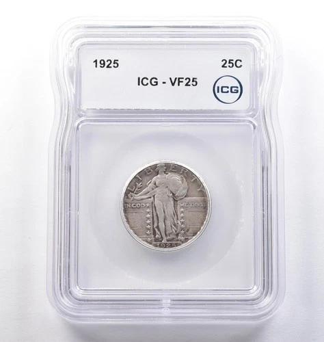 1925 Standing Liberty Quarter VF25 ICG *3765