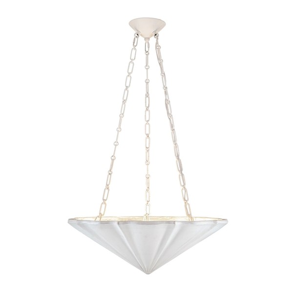 Pendelleuchte Rund Ø 57.2 Cm Weiß Antik 3-Flammig E27 HäNgelampe Esstisch-image