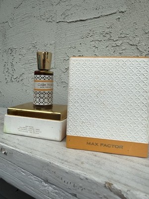 Max Factor Golden Woods Bath Perfume 1/2 fl. oz. With Box vintage