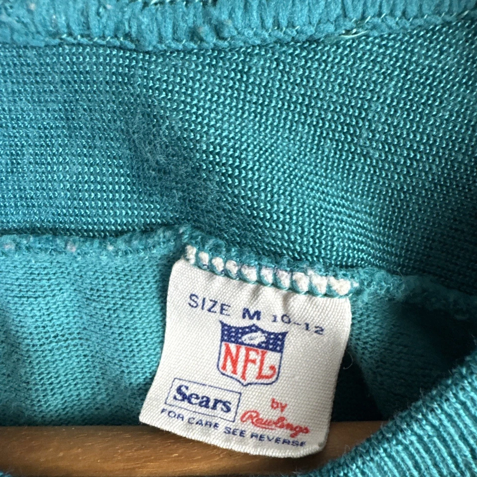 Camiseta de fútbol americano juvenil vintage de los Miami Dolphins Sears by Rawlings NFL talla M 10-12 Foto 3 de 4