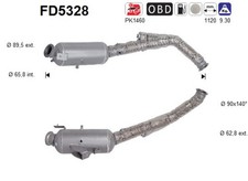 DPF Rußpartikelfilter Dieselpartikelfilter AS FD5328 Cordierit für MERCEDES W166