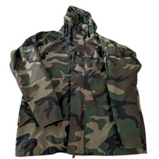 US Army ECWCS Gore-Tex Woodland Camo Cold Weather Parka Medium Long Military