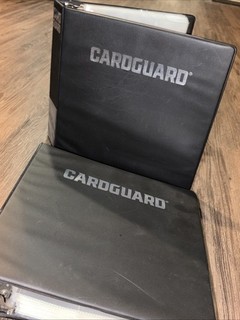 2x CardGuard Trading Card Binder 3 Ring Album 9 Pocket Sleeves Black 80 Pages
