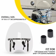 Clear Windshield Bracket For Harley Heritage Softail Fatboy High quality PMMA