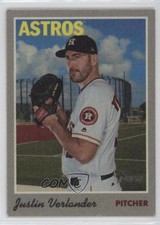 2019 Topps Heritage 1970 Cloth Stickers Justin Verlander #14 0b7