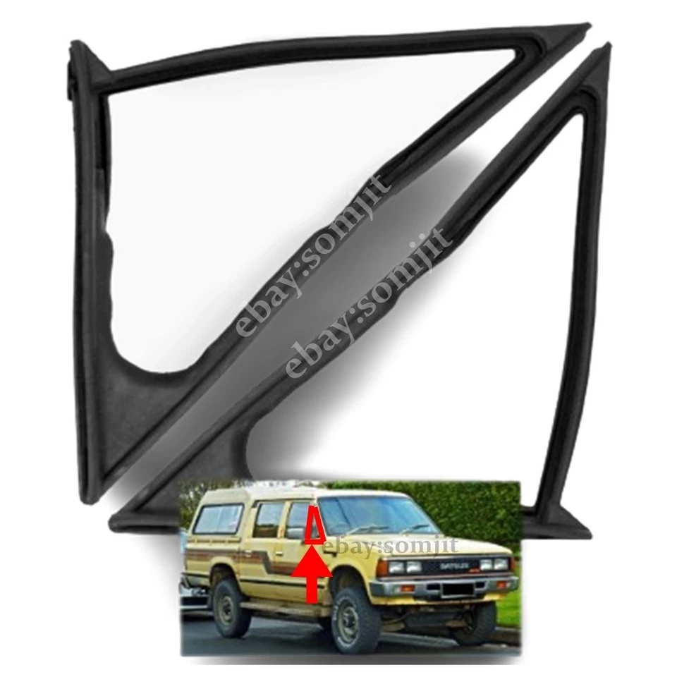 Quarter Window Vent Door Rubber Seal Black For Nissan Datsun 720 Pickup 1980-86. - Image 4 of 4