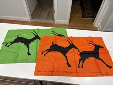2 Mcm Ulster Weavers Irish Linen Tea Towels Goats Maradi Leprosarium Dandja