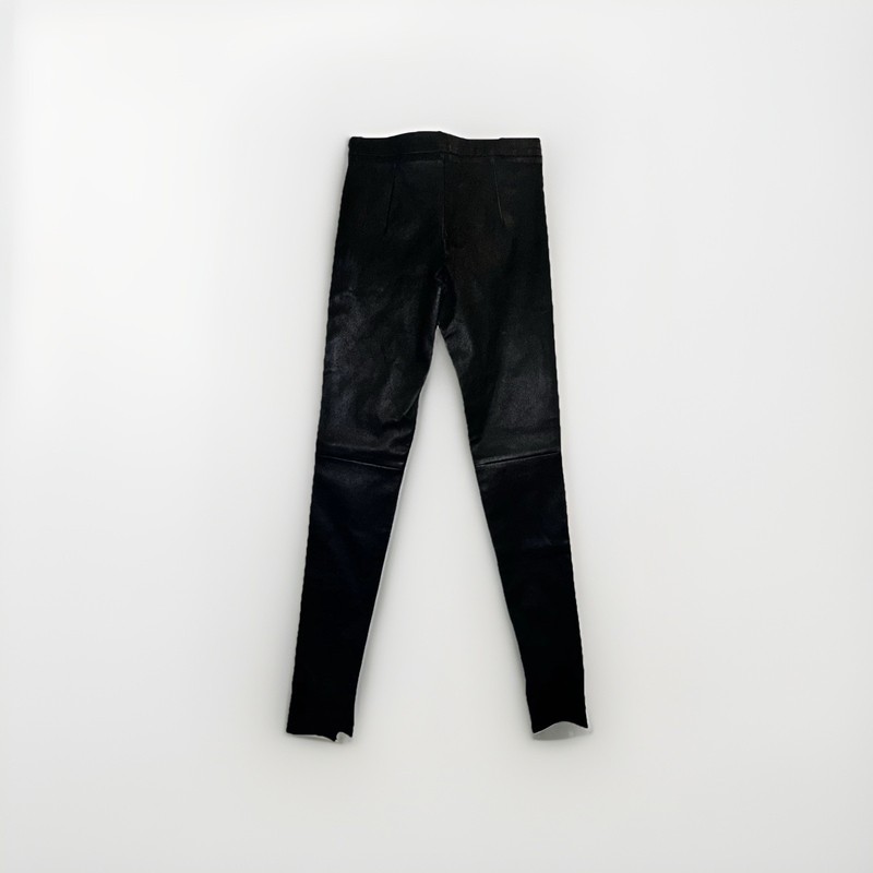 ⚡️SUPER SALE 💥 ROLAND MOURET - BLACK STRETCH LEATHER SKINNY LEG Damaged Size 2