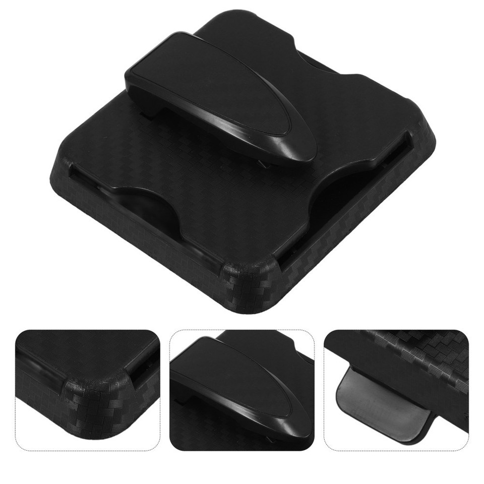 Compact Black Plastic Car Sunglass Holder Reusable Durable Visor ...