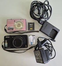 Nikon Coolpix Pink S570 & Black S9200 Digital Camera Bundle with Accessories