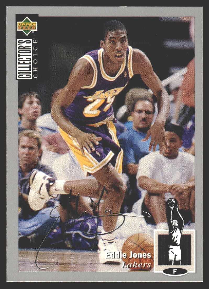 Eddie Jones #296 1994-95 Collector's Choice Silver Signature RC