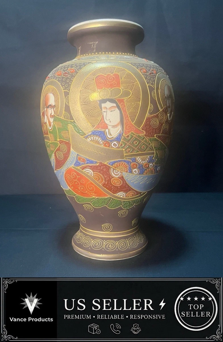 陶瓷复古原始1900-1940 年日本花瓶| eBay