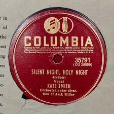Kate Smith – Silent Night, Holy Night / Adeste Fidelis (1940) 78 RPM w/Sleeve