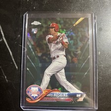 2018 Topps Chrome - Rhys Hoskins #70 Green Wave Refractor /99 (RC)