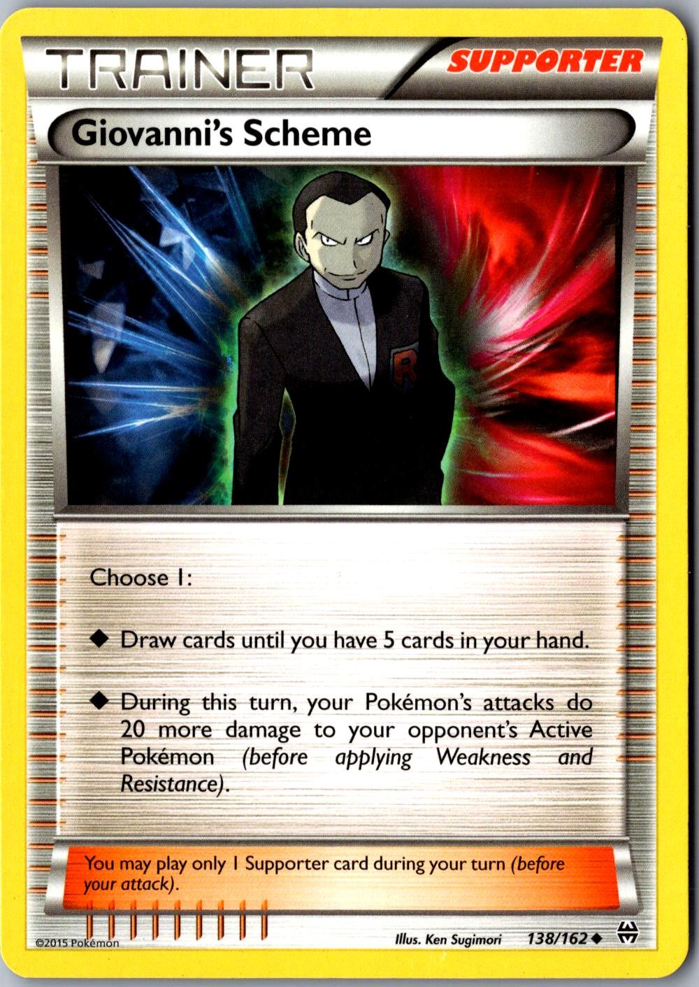 Giovanni's Scheme 138/162 Uncommon BREAKthrough Lightly Played Pokemon Card
