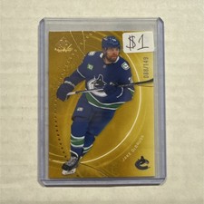 Upper Deck SP Game Used Gold #75 Jake DeBrusk /149 Vancouver Canucks NHL