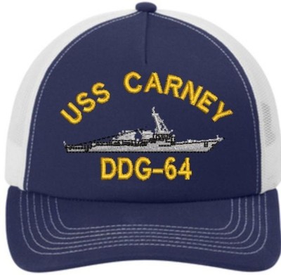 USS CARNEY DDG-64 SHIP HAT CAP. US NAVY. NEW. SHIP HAT